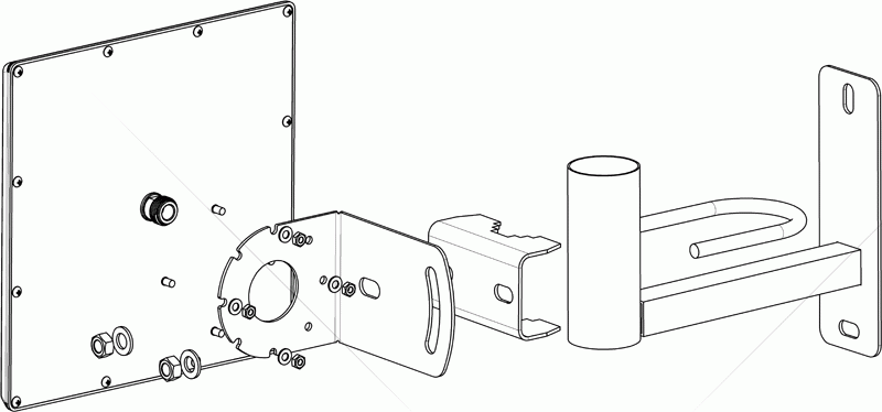 Направленная 18 дБи WiFi антенна 5,3 ГГц KP18-5300