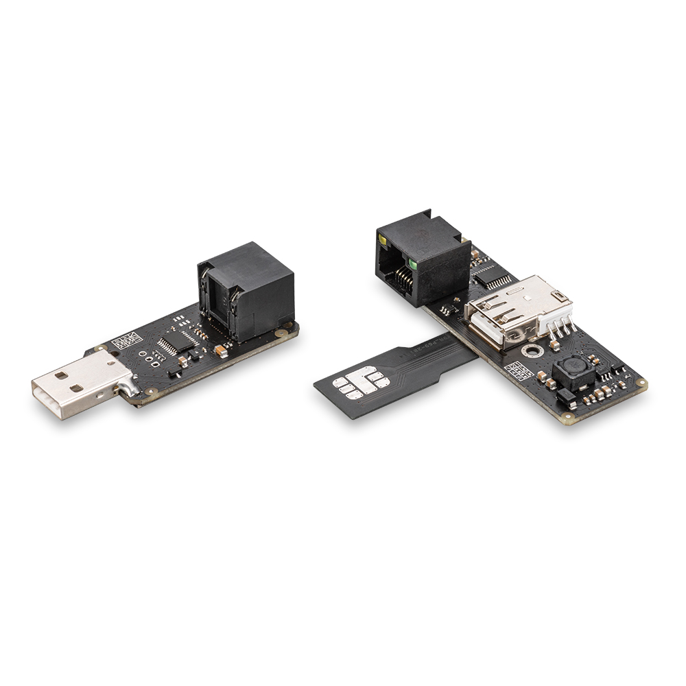 Роутер Kroks Rt-Brd RSIM DS eQ-EP с m-PCI модемом Quectel LTE cat.6, с поддержкой SIM-инжектора