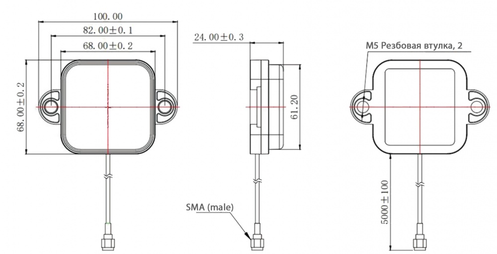 GPS/GLONASS антенна KPA-GMF-2