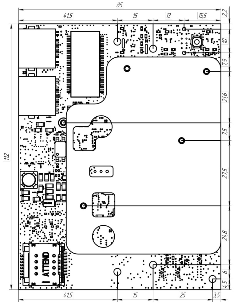 Kroks Rt-Brd m12-Gn гигабитный роутер с модемом LTE cat.12 для установки в гермобокс