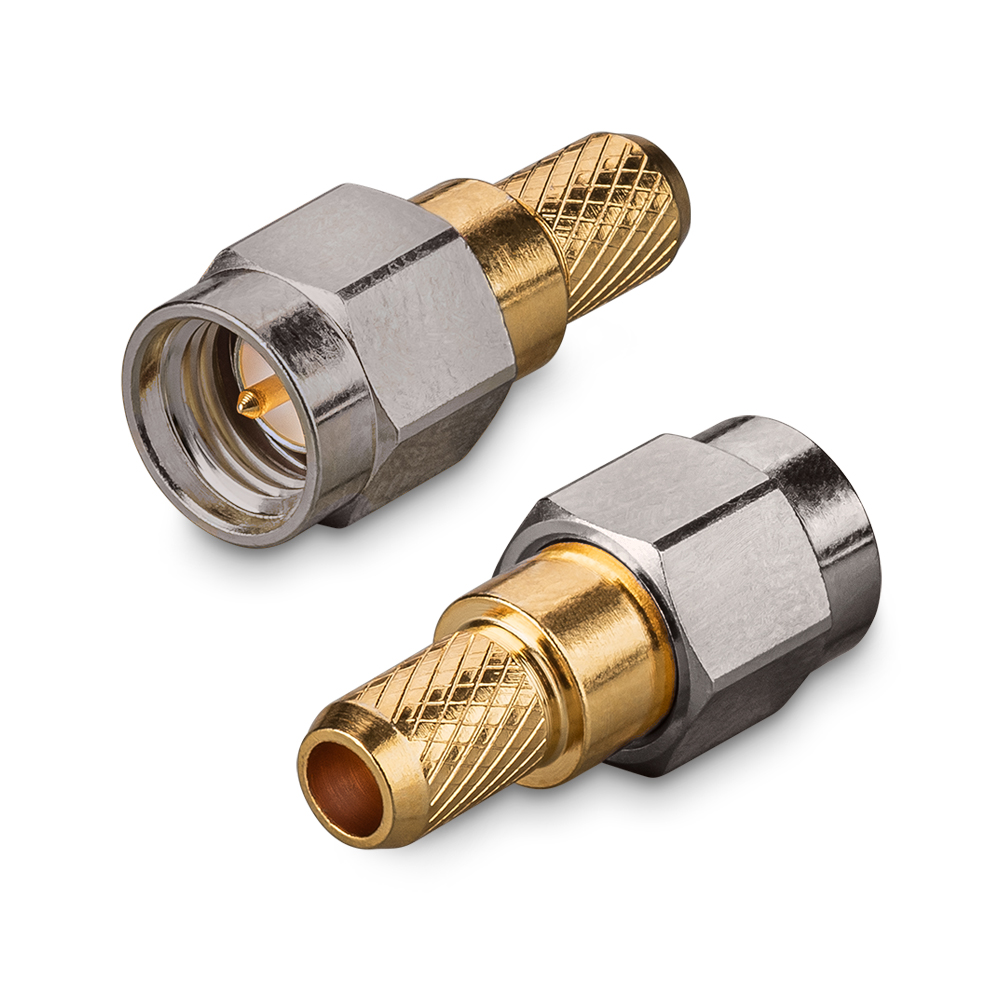 Разъем SMA(male) на кабель RG-195, обжимной