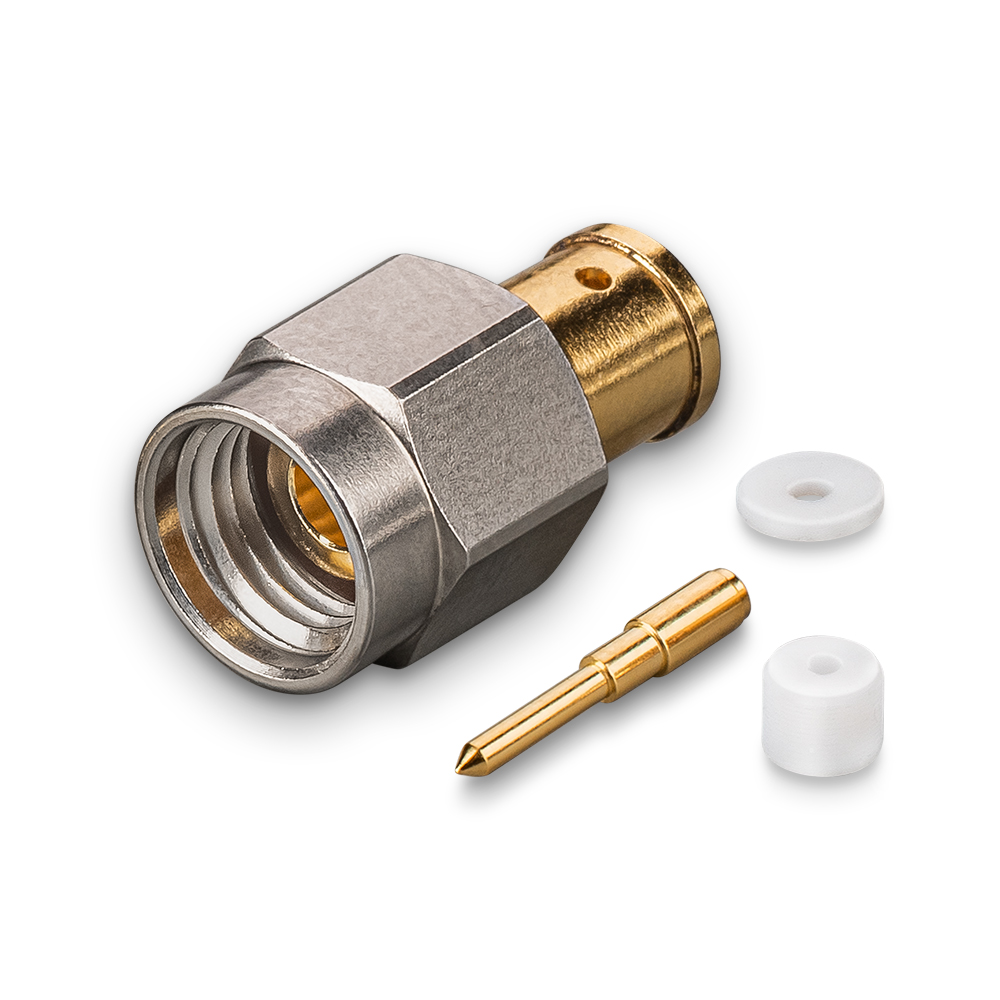 Разъем SMA (male) под пайку на кабель RG-402