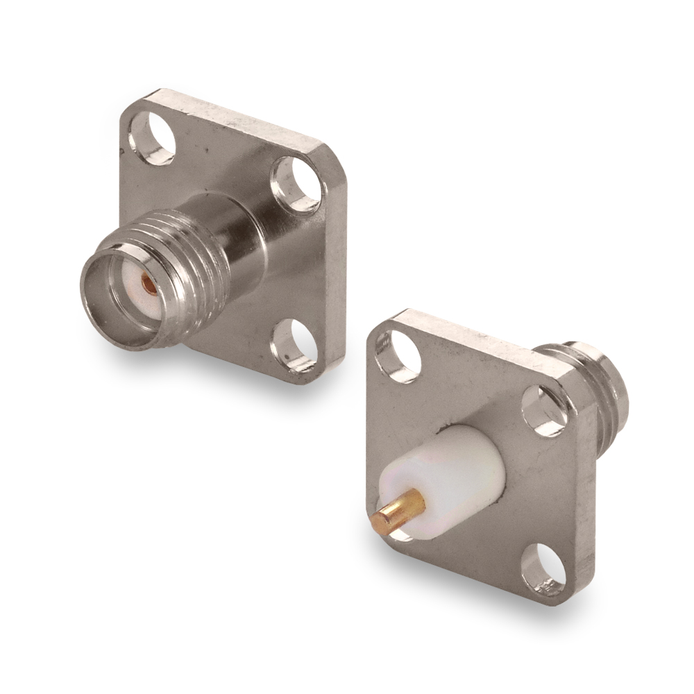 Разъем SMA(female) на кабель, фланцевый, rev.Y