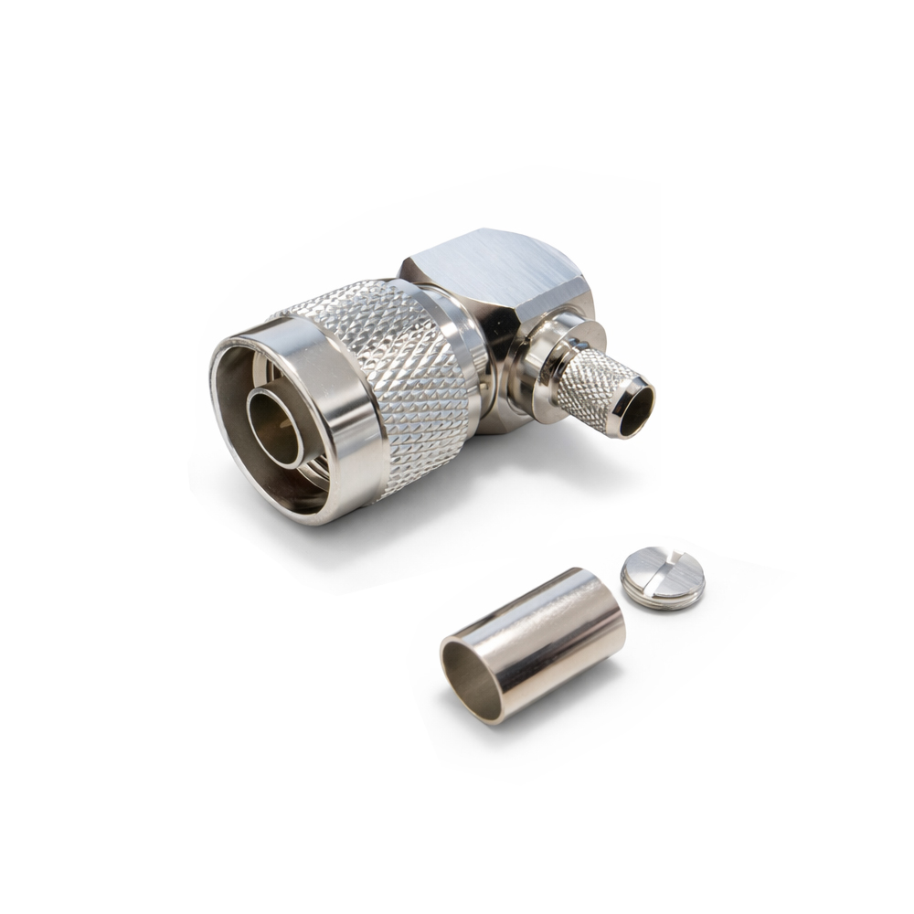 Разъем N(male) на кабель 5D-FB, угловой, обжимной, rev.H